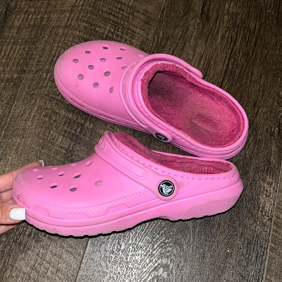 Well Worn Shoes Fuzzy Crocs Dirty Poshmark